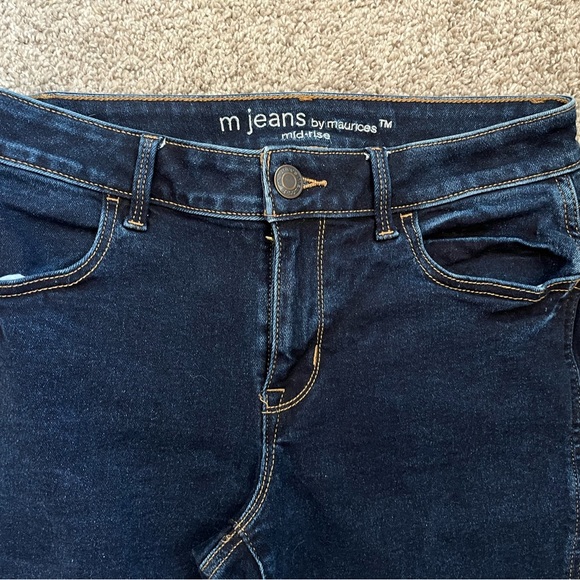 Maurices M Jeans Dark Wash Stretch Jeggings - Small - Picture 2 of 6